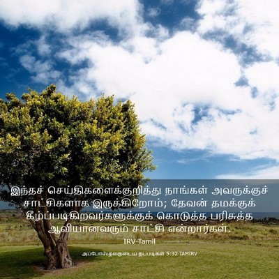 Picture 03 - அப்போஸ்தலருடைய நடபடிகள் 5:32 TAMIRV - இந்தச் - Bible Verse Picture