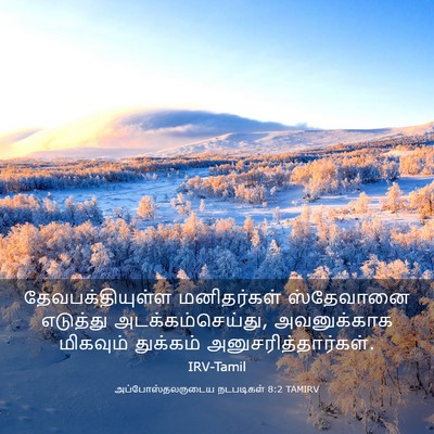 Picture 03 - அப்போஸ்தலருடைய நடபடிகள் 8:2 TAMIRV - தேவபக்தியுள்ள - Bible Verse Picture