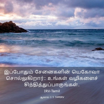 Picture 03 - ஆகாய் 1:5 TAMIRV - இப்போதும் - Bible Verse Picture