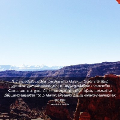 Picture 03 - ஆகாய் 2:2 TAMIRV - நீ செயல்தியேலின் - Bible Verse Picture