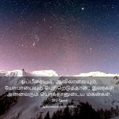 Picture 03 - ஆதியாகமம் 10:29 TAMIRV - ஓப்பீரையும், - Bible Verse Picture