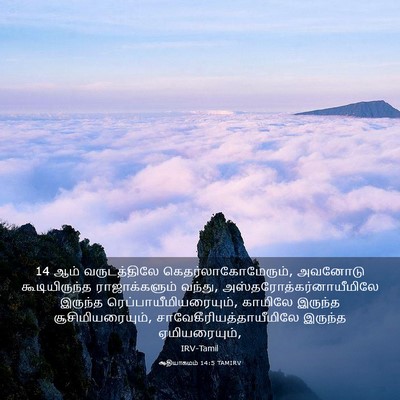 Picture 03 - ஆதியாகமம் 14:5 TAMIRV - 14 ஆம் வருடத்திலே - Bible Verse Picture