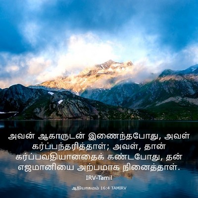 Picture 03 - ஆதியாகமம் 16:4 TAMIRV - அவன் ஆகாருடன் - Bible Verse Picture