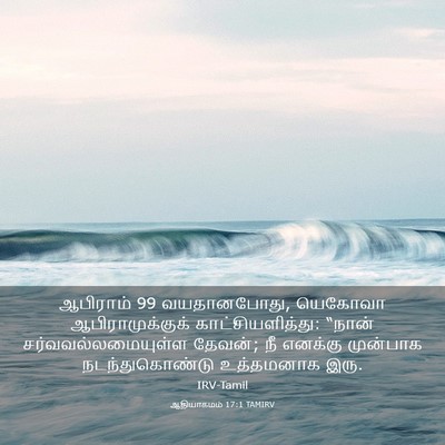 Picture 03 - ஆதியாகமம் 17:1 TAMIRV - ஆபிராம் 99 - Bible Verse Picture