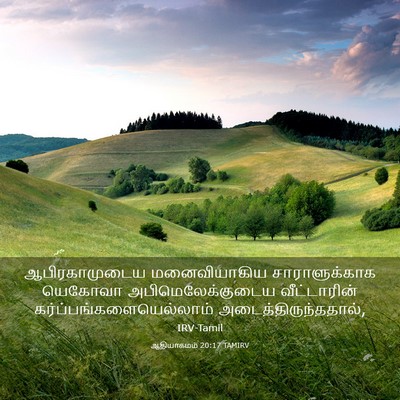 Picture 03 - ஆதியாகமம் 20:17 TAMIRV - ஆபிரகாமுடைய - Bible Verse Picture