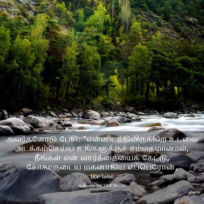 Picture 03 - ஆதியாகமம் 23:8 TAMIRV - அவர்களோடு பேசி: - Bible Verse Picture