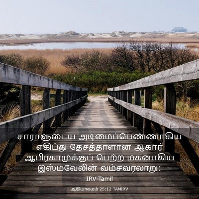 Picture 03 - ஆதியாகமம் 25:12 TAMIRV - சாராளுடைய - Bible Verse Picture