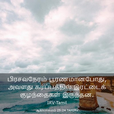 Picture 03 - ஆதியாகமம் 25:24 TAMIRV - பிரசவநேரம் - Bible Verse Picture