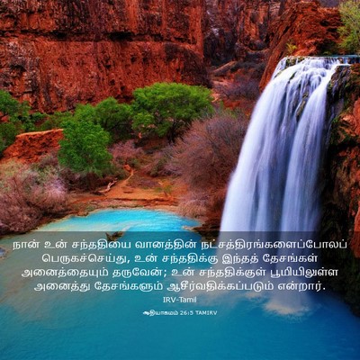 Picture 03 - ஆதியாகமம் 26:5 TAMIRV - நான் உன் சந்ததியை - Bible Verse Picture