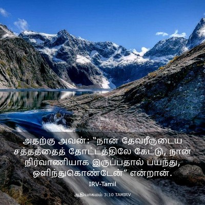 Picture 03 - ஆதியாகமம் 3:10 TAMIRV - அதற்கு அவன்: “நான் - Bible Verse Picture