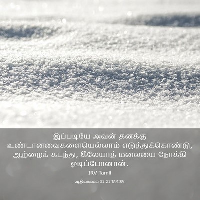 Picture 03 - ஆதியாகமம் 31:21 TAMIRV - இப்படியே அவன் - Bible Verse Picture