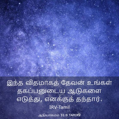 Picture 03 - ஆதியாகமம் 31:9 TAMIRV - இந்த விதமாகத் - Bible Verse Picture