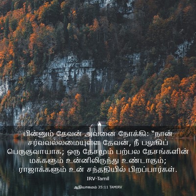 Picture 03 - ஆதியாகமம் 35:11 TAMIRV - பின்னும் தேவன் - Bible Verse Picture