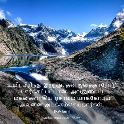 Picture 03 - ஆதியாகமம் 35:29 TAMIRV - உயிர்பிரிந்து - Bible Verse Picture