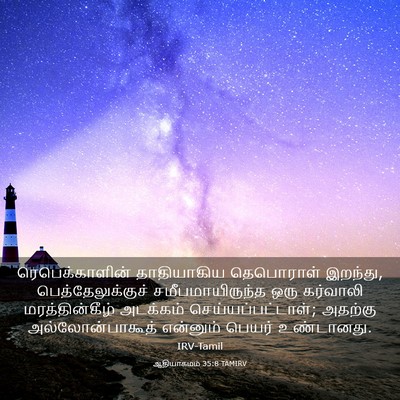 Picture 03 - ஆதியாகமம் 35:8 TAMIRV - ரெபெக்காளின் - Bible Verse Picture