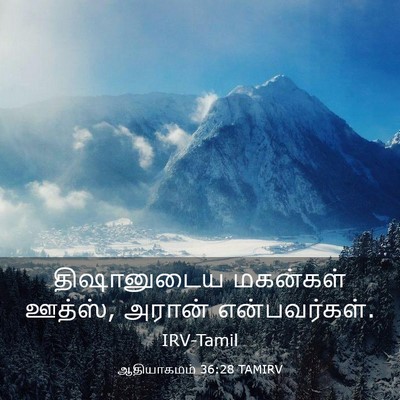Picture 03 - ஆதியாகமம் 36:28 TAMIRV - திஷானுடைய மகன்கள் - Bible Verse Picture