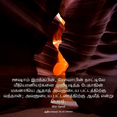 Picture 03 - ஆதியாகமம் 36:35 TAMIRV - ஊஷாம் இறந்தபின், - Bible Verse Picture