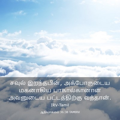 Picture 03 - ஆதியாகமம் 36:38 TAMIRV - சவுல் இறந்தபின், - Bible Verse Picture