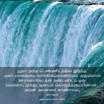 Picture 03 - ஆதியாகமம் 38:20 TAMIRV - யூதா அந்த - Bible Verse Picture