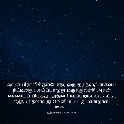 Picture 03 - ஆதியாகமம் 38:28 TAMIRV - அவள் - Bible Verse Picture