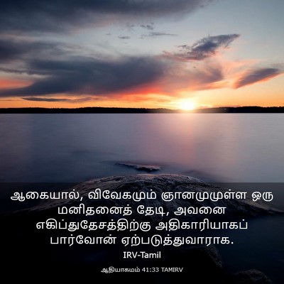 Picture 03 - ஆதியாகமம் 41:33 TAMIRV - ஆகையால், - Bible Verse Picture