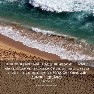 Picture 03 - ஆதியாகமம் 41:54 TAMIRV - யோசேப்பு - Bible Verse Picture