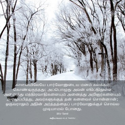 Picture 03 - ஆதியாகமம் 41:8 TAMIRV - காலையிலேயே - Bible Verse Picture