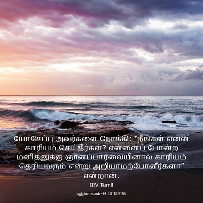 Picture 03 - ஆதியாகமம் 44:15 TAMIRV - யோசேப்பு அவர்களை - Bible Verse Picture