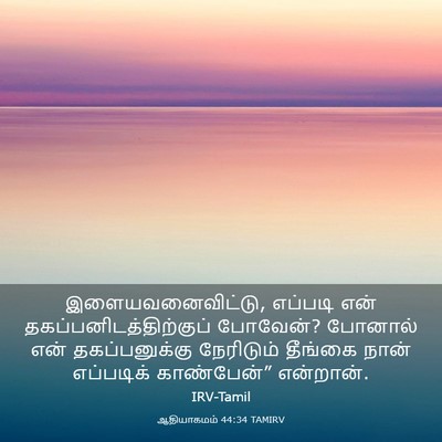 Picture 03 - ஆதியாகமம் 44:34 TAMIRV - இளையவனைவிட்டு, - Bible Verse Picture