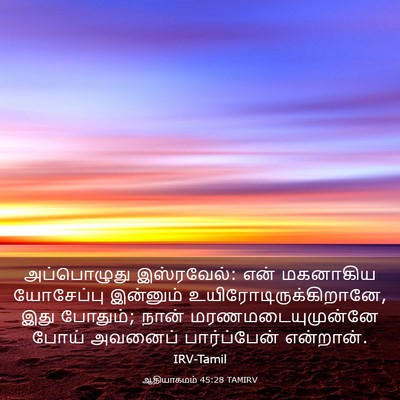 Picture 03 - ஆதியாகமம் 45:28 TAMIRV - அப்பொழுது - Bible Verse Picture
