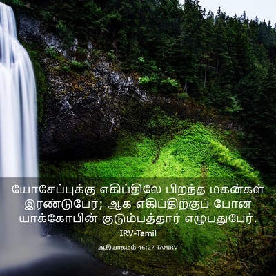 Picture 03 - ஆதியாகமம் 46:27 TAMIRV - யோசேப்புக்கு - Bible Verse Picture