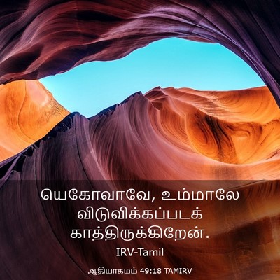 Picture 03 - ஆதியாகமம் 49:18 TAMIRV - யெகோவாவே, உம்மாலே - Bible Verse Picture
