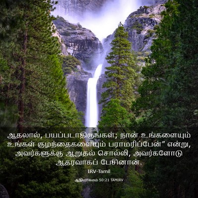 Picture 03 - ஆதியாகமம் 50:21 TAMIRV - ஆதலால், - Bible Verse Picture