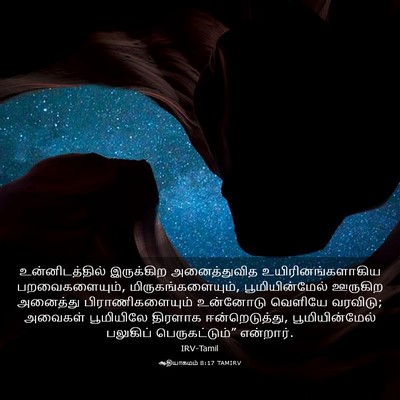 Picture 03 - ஆதியாகமம் 8:17 TAMIRV - உன்னிடத்தில் - Bible Verse Picture