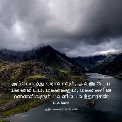 Picture 03 - ஆதியாகமம் 8:18 TAMIRV - அப்பொழுது - Bible Verse Picture