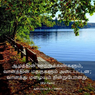 Picture 03 - ஆதியாகமம் 8:2 TAMIRV - ஆழத்தின் - Bible Verse Picture
