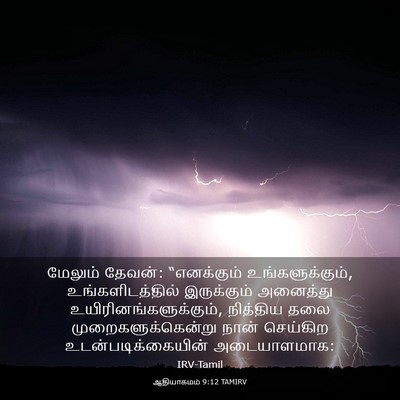 Picture 03 - ஆதியாகமம் 9:12 TAMIRV - மேலும் தேவன்: - Bible Verse Picture