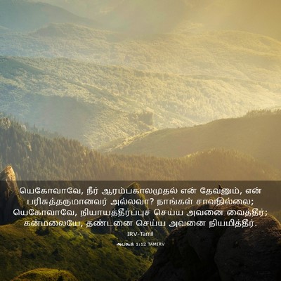 Picture 03 - ஆபகூக் 1:12 TAMIRV - யெகோவாவே, நீர் - Bible Verse Picture