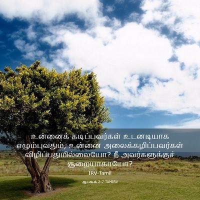 Picture 03 - ஆபகூக் 2:7 TAMIRV - உன்னைக் - Bible Verse Picture