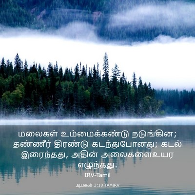 Picture 03 - ஆபகூக் 3:10 TAMIRV - மலைகள் - Bible Verse Picture
