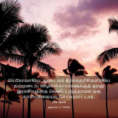 Picture 03 - ஆமோஸ் 3:7 TAMIRV - யெகோவாகிய ஆண்டவர் - Bible Verse Picture