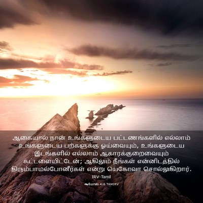 Picture 03 - ஆமோஸ் 4:6 TAMIRV - ஆகையால் நான் - Bible Verse Picture
