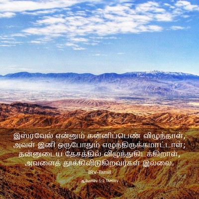 Picture 03 - ஆமோஸ் 5:2 TAMIRV - இஸ்ரவேல் என்னும் - Bible Verse Picture