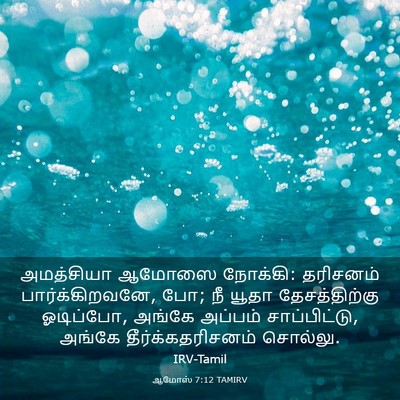 Picture 03 - ஆமோஸ் 7:12 TAMIRV - அமத்சியா ஆமோஸை - Bible Verse Picture