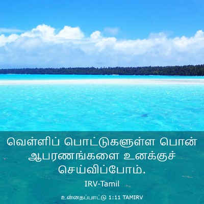 Picture 03 - உன்னதப்பாட்டு 1:11 TAMIRV - வெள்ளிப் - Bible Verse Picture