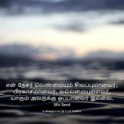 Picture 03 - உன்னதப்பாட்டு 5:10 TAMIRV - என் நேசர் - Bible Verse Picture