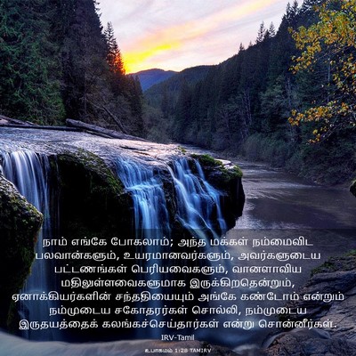 Picture 03 - உபாகமம் 1:28 TAMIRV - நாம் எங்கே - Bible Verse Picture