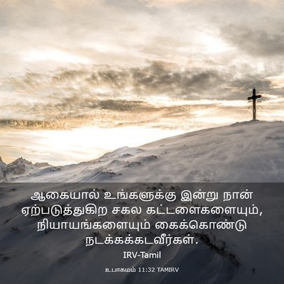 Picture 03 - உபாகமம் 11:32 TAMIRV - ஆகையால் - Bible Verse Picture