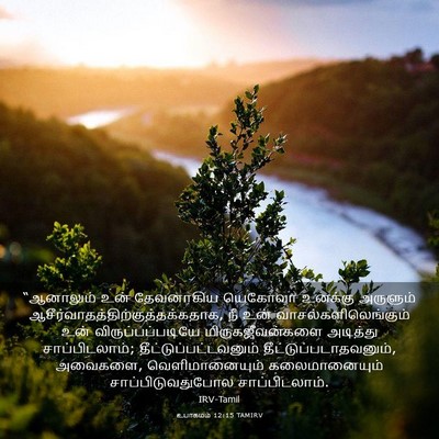 Picture 03 - உபாகமம் 12:15 TAMIRV - “ஆனாலும் உன் - Bible Verse Picture