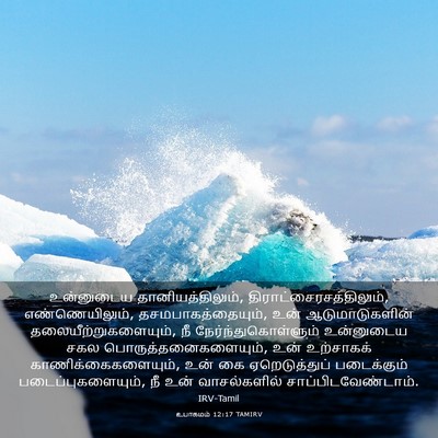 Picture 03 - உபாகமம் 12:17 TAMIRV - உன்னுடைய - Bible Verse Picture